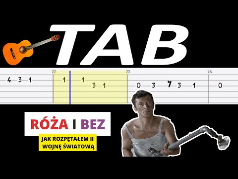 🎸 Róża i bez (Jak rozpętałem II wojnę światową) - melodia TAB (gitara) 🎵 TABY I NUTY W OPISIE 🎼