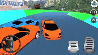 Water Slide Car Racing 2020 - Gamepla Walkthrough, New Car Racing Games, (iOS, Android) Playlist #2 screenshot 4