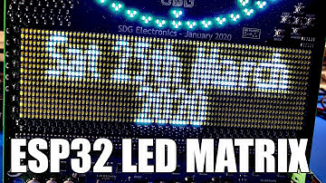 SDG #146 Driving an LED Matrix with the ESP32 and using OpenWeatherMap