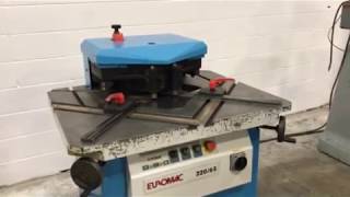 For Sale 1994 Euromac 220/6S Variable Angle Notching Machine 8.6” x 8.6” x 1/4”