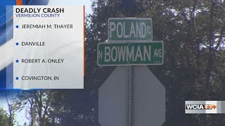 UPDATE: Coroner ID’s two victims of Monday morning crash near Danville
