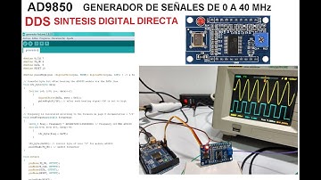 AD9850 Generador de Funciones de 0Hz a 40MHz con Arduino