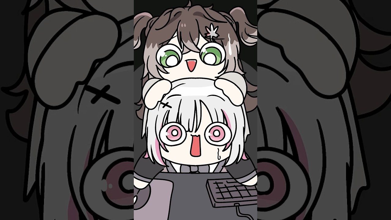 【手描き】ホラゲ中にドッキリを仕掛けたら大爆笑【空澄セナ/龍巻ちせ/ぶいすぽっ!】#shorts #visage
