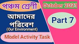 Class 5 our environment model activity task part 7, class v amader poribesh model activity task