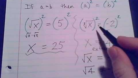 Radical Equations Part 1
