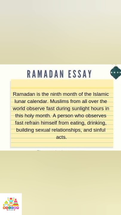 what is ramadan essay