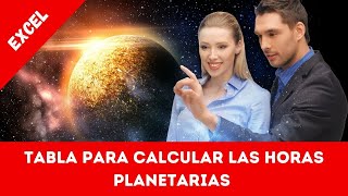 Plantilla para calcular horas planetarias screenshot 1