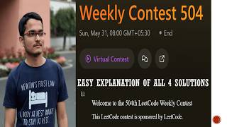 Famous Weekly Contest 504 Solutions Leetcode | All 4 problems - 3945, 3946, 3947, 3948 Net Worth