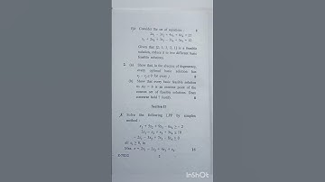 linear programming #second semester  #M.Sc.-I # CRSU Jind