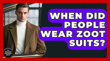 When Did People Wear Zoot Suits? - The Sharp Dressed Gent