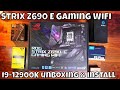 Dballage installation et tests de lasus rog strix z690 e gaming wifi avec intel i912900k