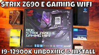 Asus ROG Strix Z690 E Gaming WiFi unboxing and tests