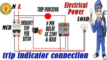 mcb on off indicator connection | mcb trip indicator on connection | electrical power