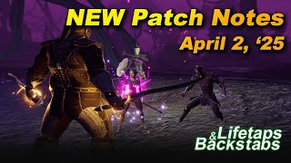 Patch Notes 2nd April '25. Pantheon: Rise of the Fallen