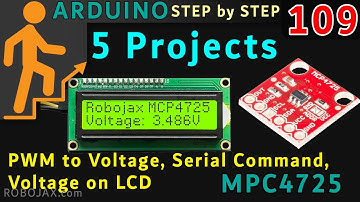 Output DC /AC Voltage using MCP4725 DAC with LCD and PWM to Voltage Converter with Arduino - RJT400