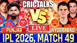 🔴 SRH vs PBKS, IPL 2026 Live Cricket Match Today Score Commentary, Hyderabad vs Punjab, Last 7