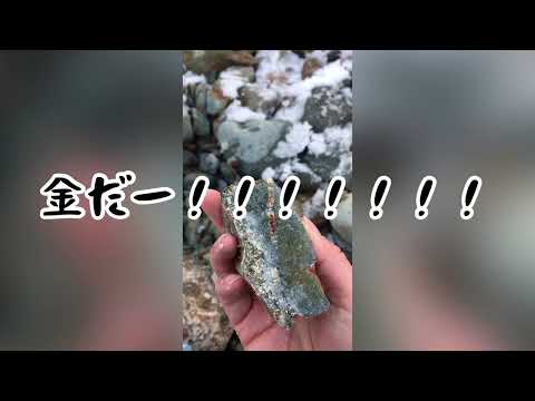 水晶発見！北海道 冬の海岸 鉱物さがし - YouTube