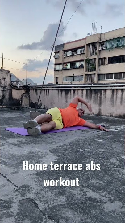 Home terrace abs workout simple looking tougher in doing