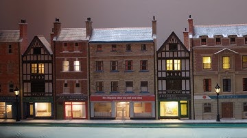 Scalescenes low relief high street shop build 5