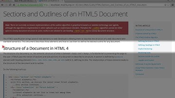 34. How the HTML section tag works