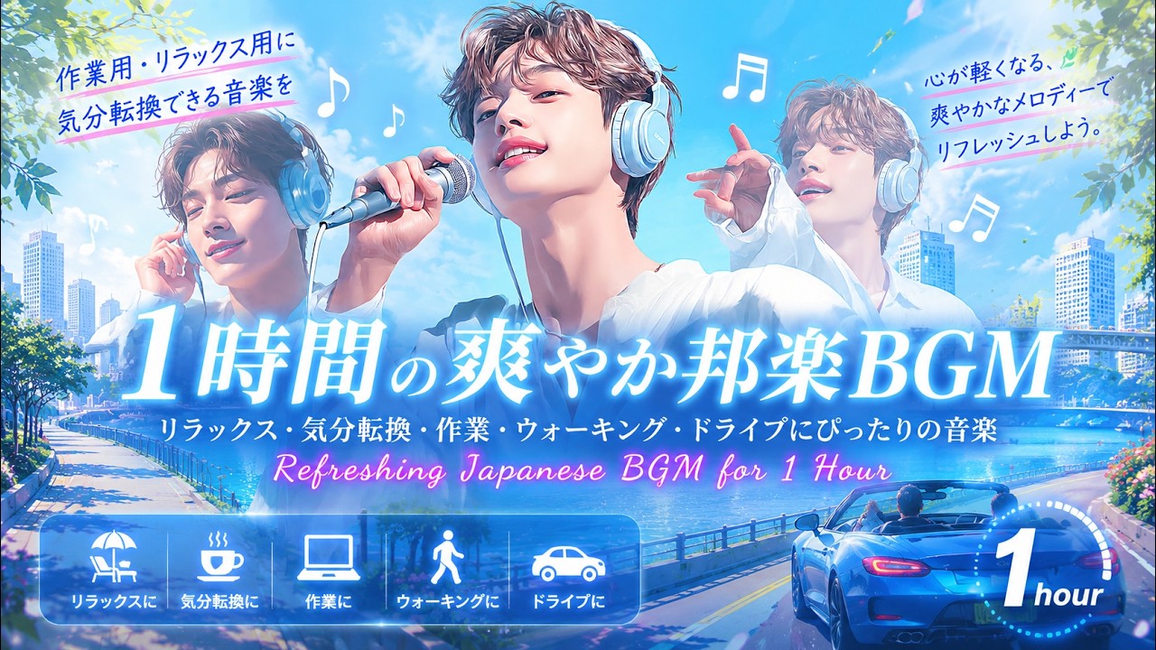 Good Vibes Only | 1-Hour Male Vocal Chill J-pop Mix ~ 爽やか邦楽