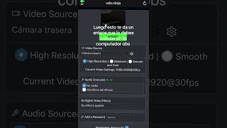 🤝 Así puedes usar la cámara de tu celular o tablet en #obs es muy fácil #gaming