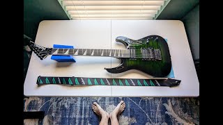 Jackson Dinky JS32Q full Gotoh upgrade 1996T bridge, pickups, tuners, Megaswitch type M