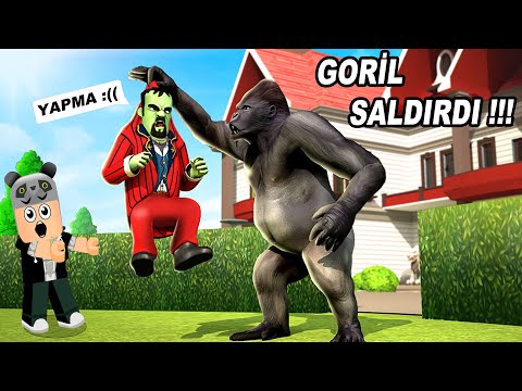 Kötü Komşuya Goril Şakası! - Panda ile Scary Stranger 3d