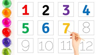 Counting Numbers | write and read numbers | 123 learning for kids | 1-15  | 123 counting for kids