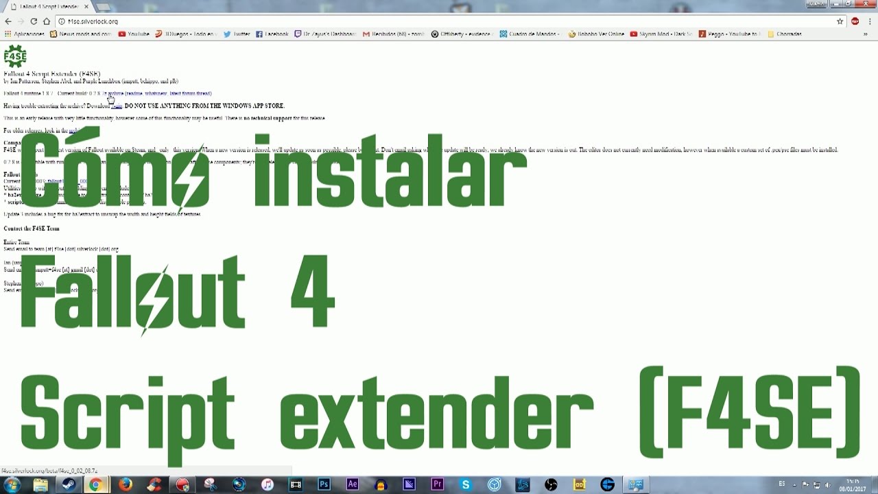 Cómo instalar Fallout 4 Script Extender (F4SE) - YouTube