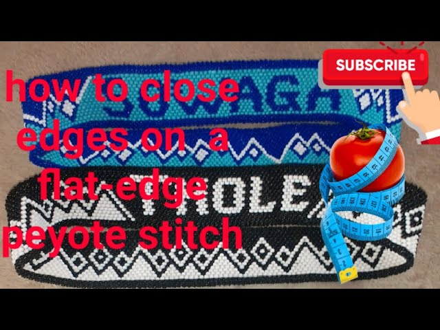 Easily stitch letters and words on fabric with beads! 