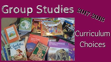 2017-2018 Curriculum Choices: Group Studies