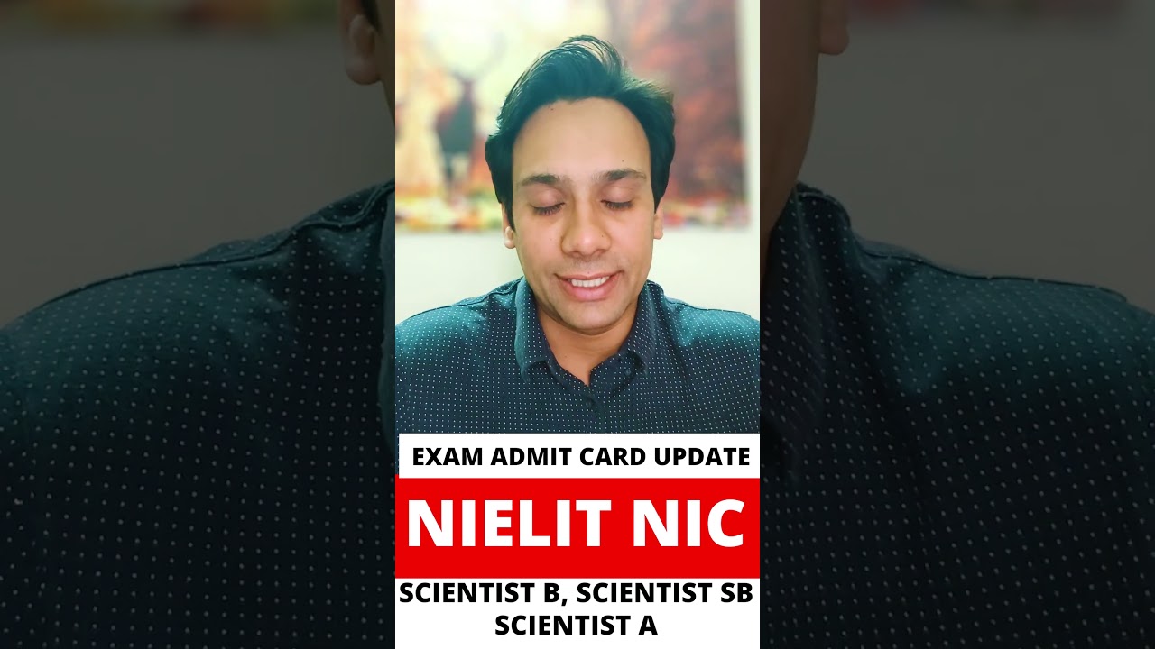 MUST-WATCH! 🚨NIELIT NIC Admit Card 2023 | NIC NIELIT Admit Card 2023 kab aayega? NIC Admit Card 2023