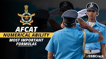 AFCAT Numerical Ability Most Important Formulas  |  AFCAT Maths All Formulas