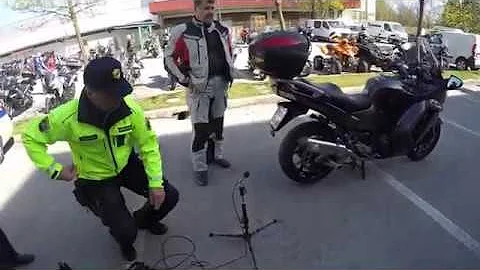 Exhaust noise measurement showcase on Bike day in Slovenia