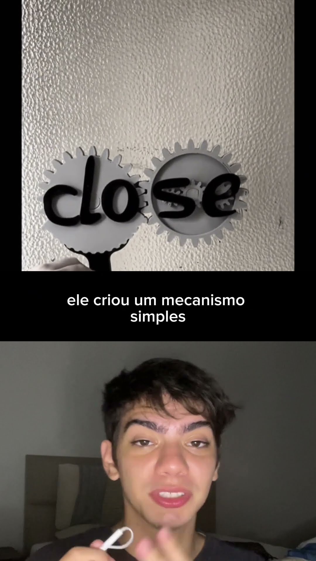 ? Placa que troca de “Closed” pra “Open” automaticamente! Genial ou exagero? O que acha?