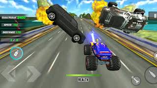 Monster Truck Road Rampage: Shooting Free Android Game Games PK GAMER screenshot 3