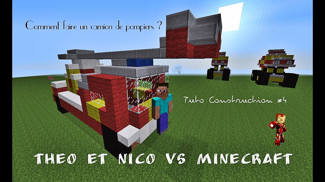 camion de pompier minecraft