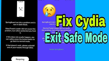 How To Fix Cydia And Exit Safe Mode on IOS 14.3!