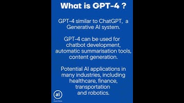 Generative AI - Exploring GPT 4