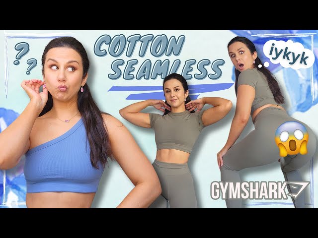 IS THE COTTON POPPIN' OR ROTTEN?  NEW GYMSHARK COTTON SEAMLESS TRY ON HAUL  REVIEW #gymshark 