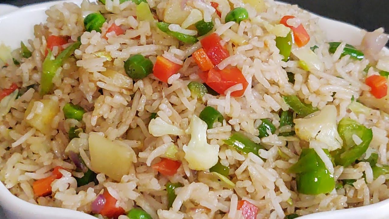 Vegetable Fried Rice Recipe Video In Hindi Indo Chinese Vegetable
