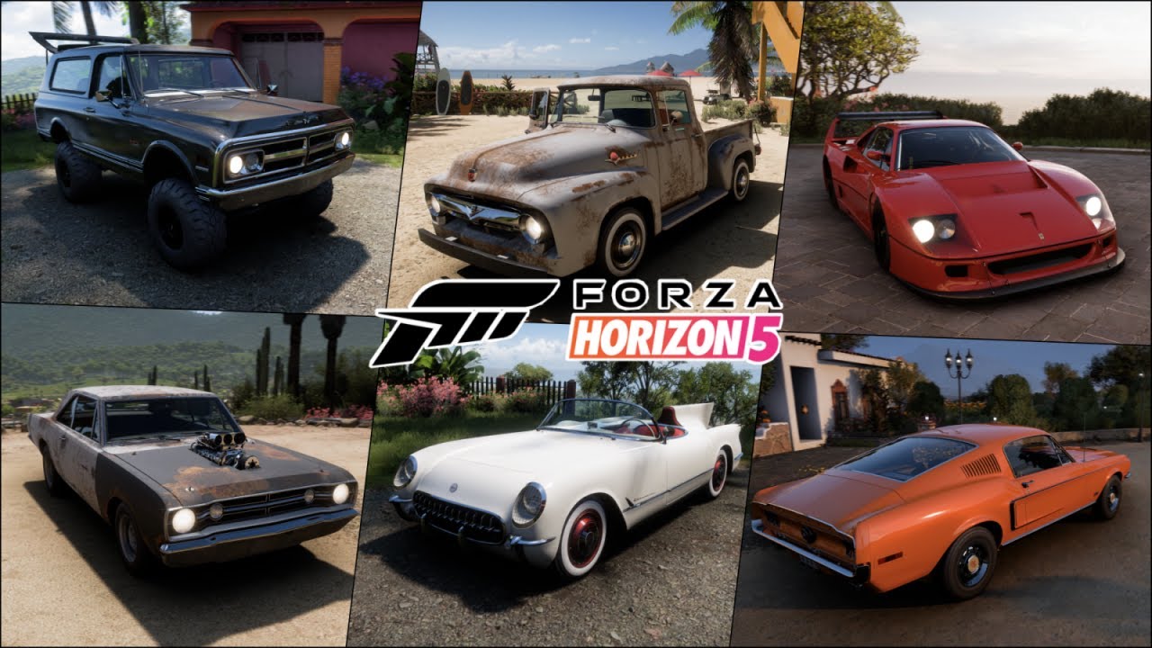 All Barn Find Cars in FORZA HORIZON 5  | FORZAVISTA | 4K HDR