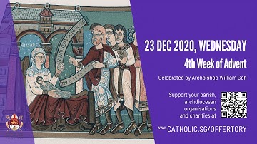 Catholic Weekday Mass Today Online - Wednesday, 4th Week of Advent 2020
