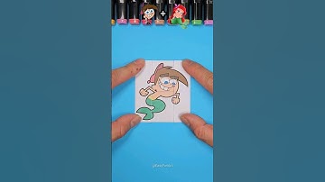 Timmy The Fairly OddParents x Mermaid paper folding puzzle🧩