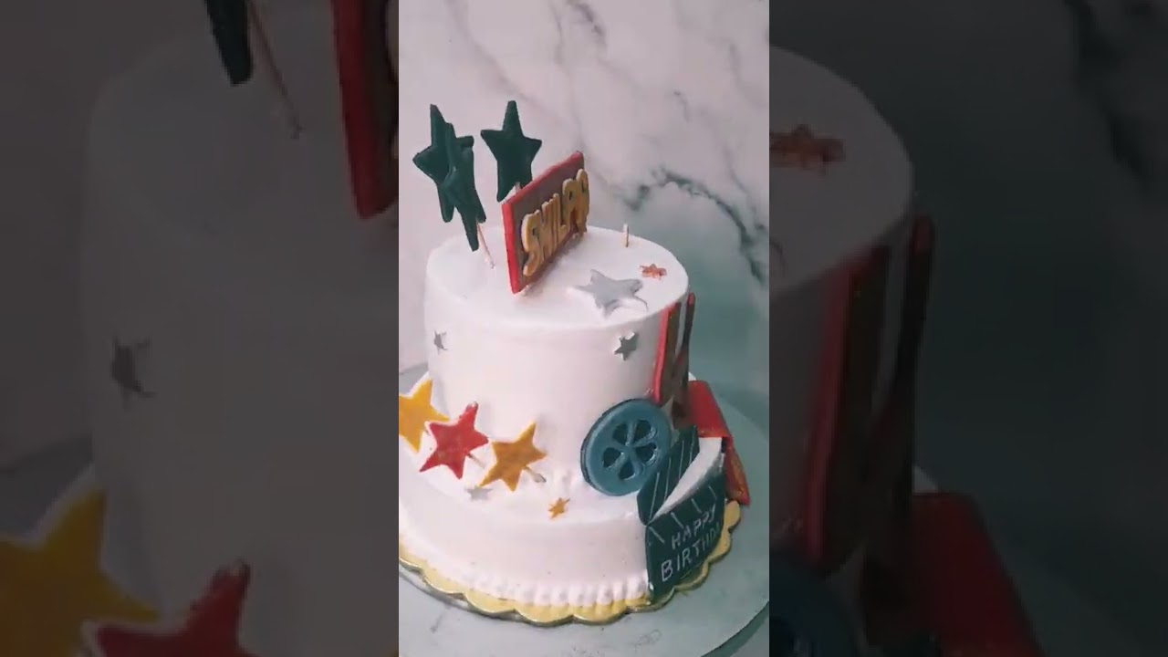 40th Cake for Birthday. Cinema theme.