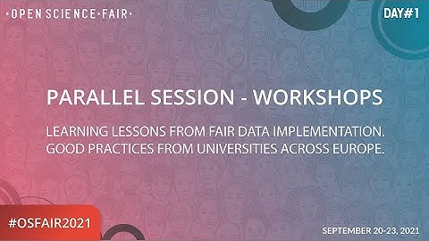 Learning lessons from FAIR data implementation. Good practices from universities across Europe