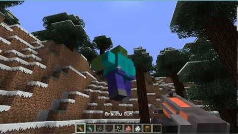 Minecraft: Mod Showcase- Gravity Gun Mod!