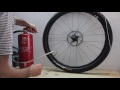 Use an (empty) fire extinguisher to set up tubeless tires MTB