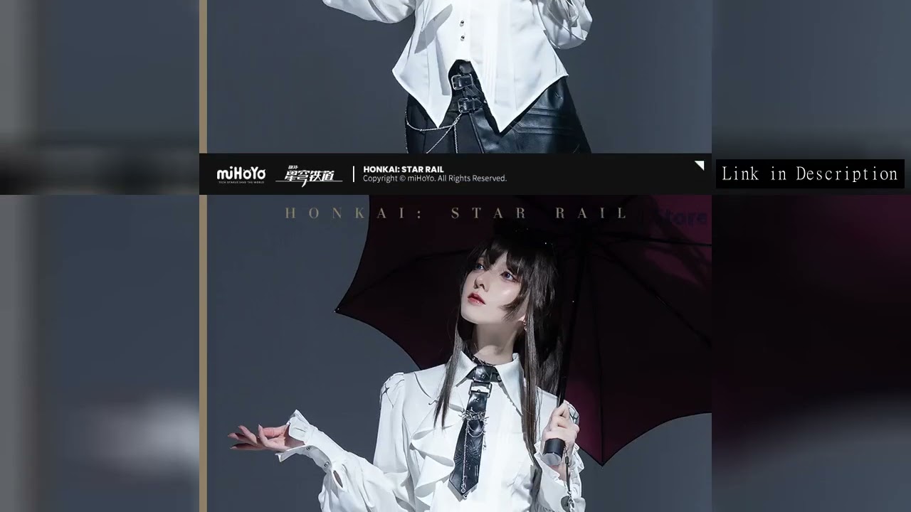 MiHoYo?Genuine?Kafka Shirt Official Original Honkai Star Rail Kafka Theme Impression Series Slim Shi